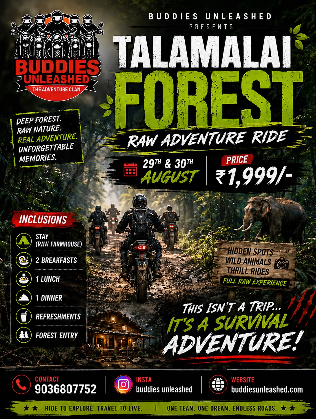 Upcoming Ride 29 & 30 Aug